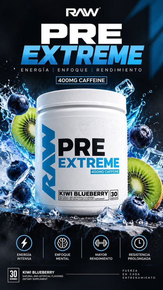 Raw Pre Extreme Kiwi Blueberry 12.69oz (360 gr)