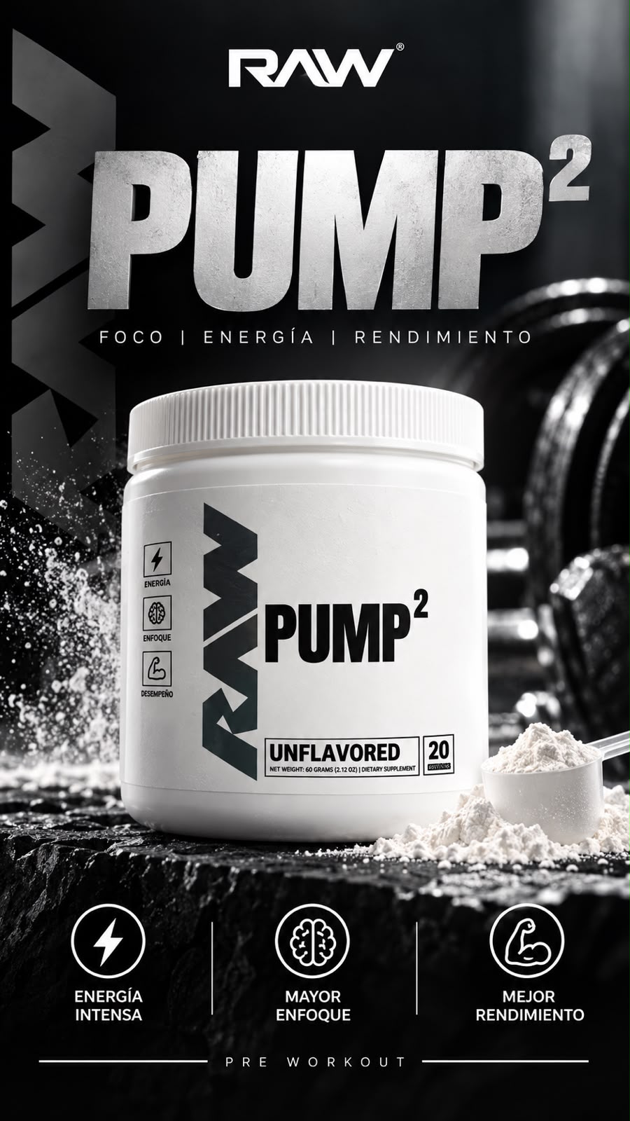 Raw Pump Unflavored 2.12oz (60 gr)