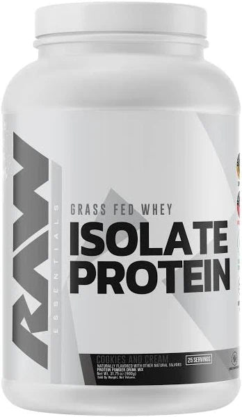 Raw Proteína Whey Isolate Cookies N Cream 2.12 Lbs (963 gr)